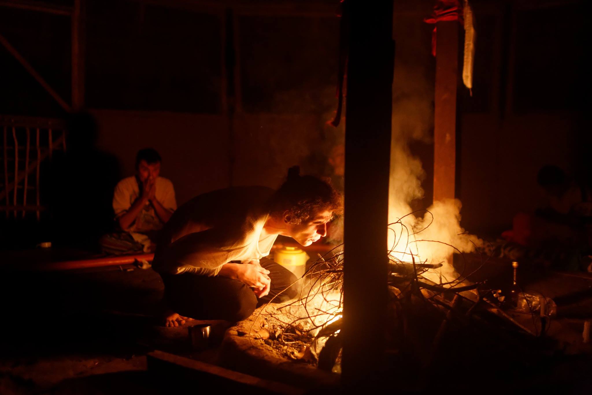 Fire ayahuasca ceremony Blez