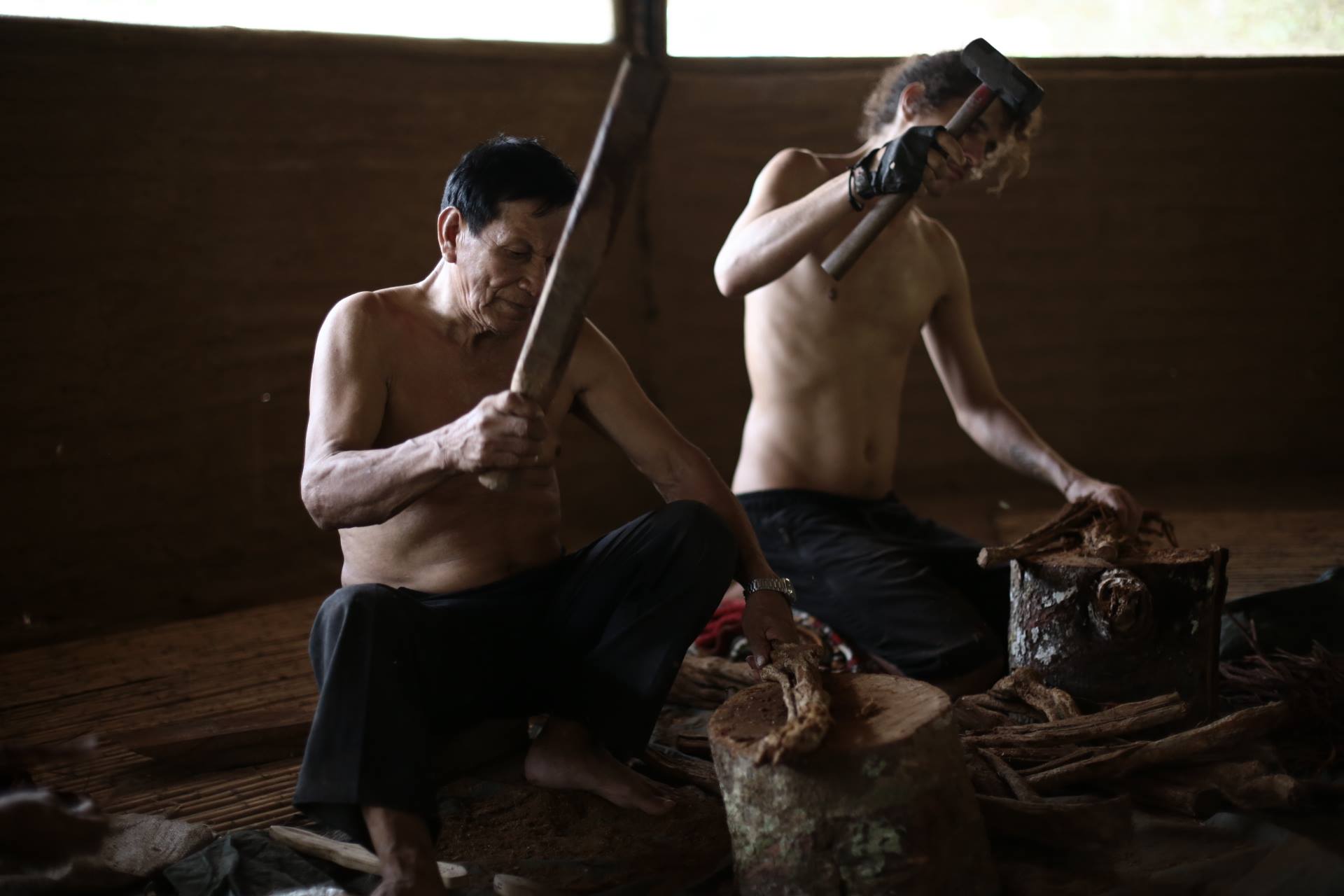Ayahuasca preparation Blez Esteban
