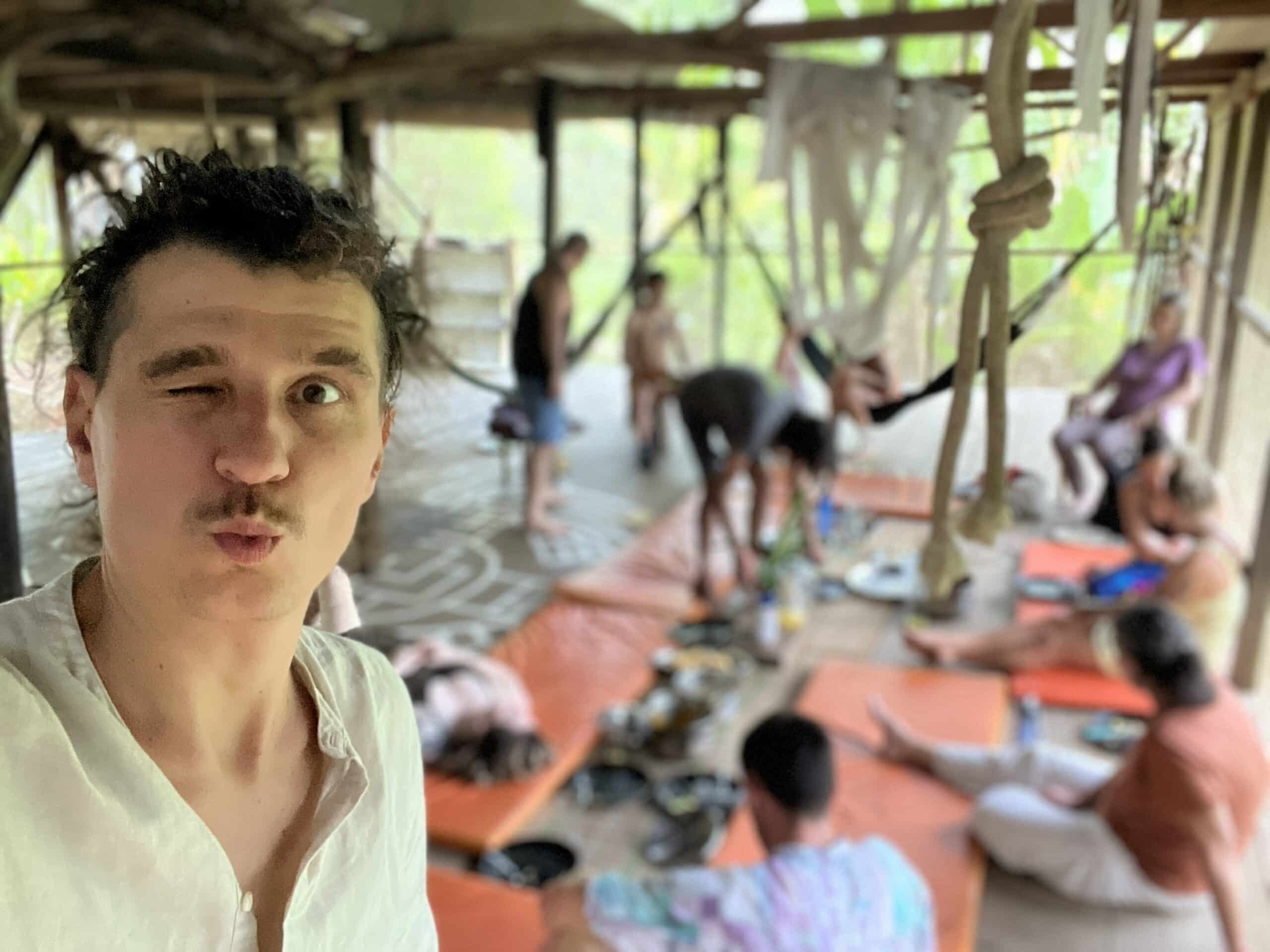 Ayahuasca retreat group in Peru Capitan Blez